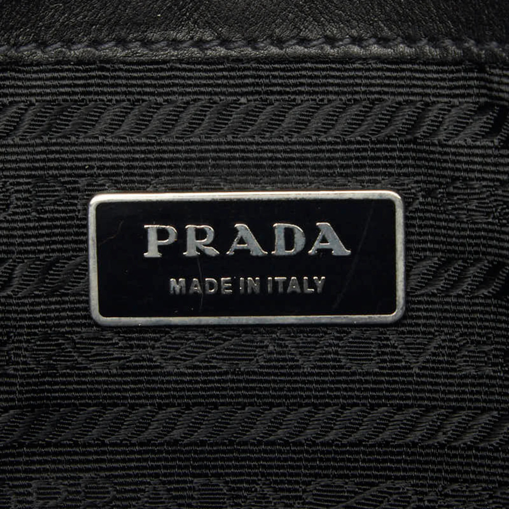 PRADA Black Leather Shoulder Bag - Picture 10 of 11